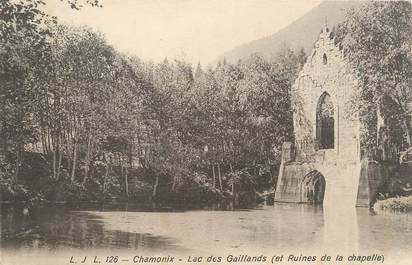 / CPA FRANCE 74 "Chamonix, lac des Gaillands"