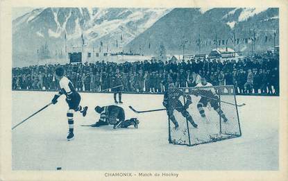 / CPA FRANCE 74 "Chamonix, Match de Hockey"