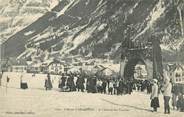 74 Haute Savoie / CPA FRANCE 74 "Chamonix, l'arrivée des courses"