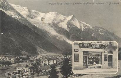 / CPA FRANCE 74 "Chamonix, nougat du Mont Blanc et bonbons au miel"