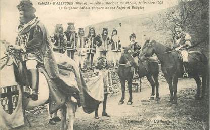 CPA FRANCE 69 "Chazay d'Azergues, Fêtes historique du Baboin, 1908"