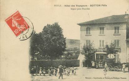 CPA FRANCE 69 "Poule, Hotel des Voyageurs, Botton Félix"