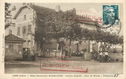 CPA FRANCE 69 "Jons, Hotel restaurant Madeleine"