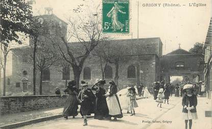 CPA FRANCE 69 "Grigny, l'Eglise"