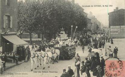 CPA FRANCE 69 "Givors, la cavalcade, 1907"