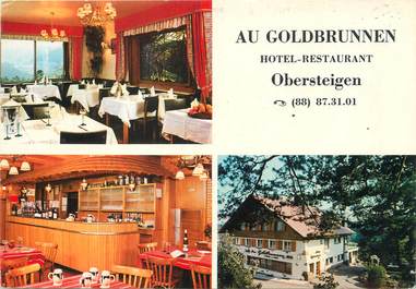 / CPSM FRANCE 67 "Obersteigen, hôtel restaurant Au Goldbrunnen"