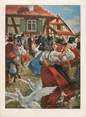 67 Ba Rhin / CPSM FRANCE 67 "Vie et costumes en Alsace, fête du village" / FOLKLORE