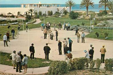  CPSM  TUNISIE "Skanes, Résidence El Shems, le terrain de pétanque"