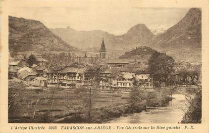 CPA FRANCE 09 "Tarascon sur Ariège, vue générale sur la Rive gauche"