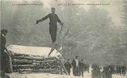 15 Cantal CPA FRANCE 15 "Le Ski au Lioran, saut au grand tremplin, l'Auvergne pittoresque"
