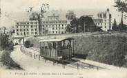 74 Haute Savoie / CPA FRANCE 74 "Evian les Bains, Splendide Hôtel et le Funiculaire"