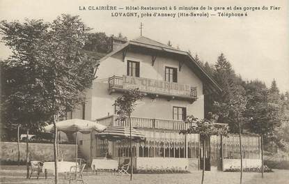 / CPA FRANCE 74 "Lovagny, hôtel restaurant La Clairière"