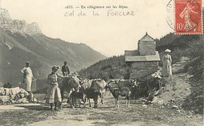 / CPA FRANCE 74 "En villégiature sur les Alpes"
