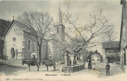 / CPA FRANCE 74 "Monnetier, l'église"