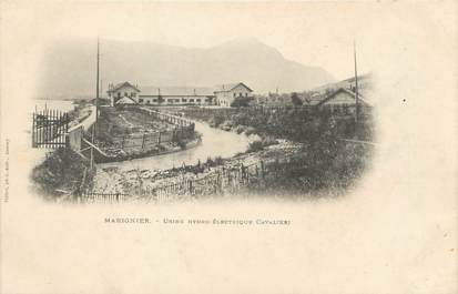 / CPA FRANCE 74 "Marignier, usine Hydro Electrique Cavalieri"