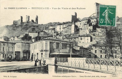 CPA FRANCE 26 "Bourdeaux, vue de Viale et des ruines"