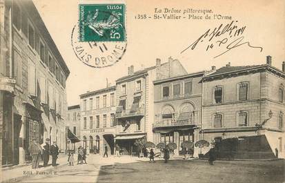 CPA FRANCE 26 "Saint Vallier, Place de l'Orme"