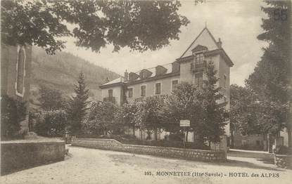 / CPA FRANCE 74 "Monnetier, hôtel des Alpes"