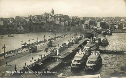 CPA TURQUIE / Constantinople, le pont du côté de Stamboul