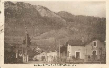 / CPA FRANCE 74 "La gare de Thiez le Nanty"