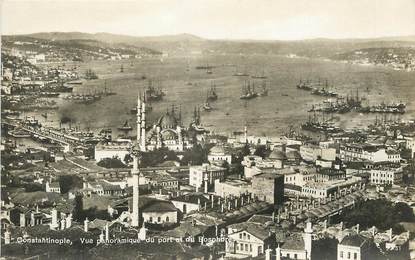 CPA TURQUIE / Constantinople, vue panoramique du port et du Bosphore