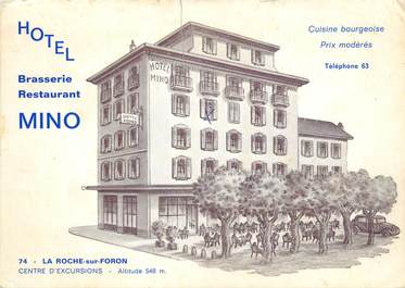 / CPA FRANCE 74 "La Roche sur Foron, hôtel Mino "