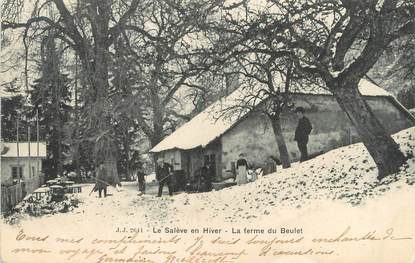 / CPA FRANCE 74 "Le Salève en Hiver, la ferme du Beulet"