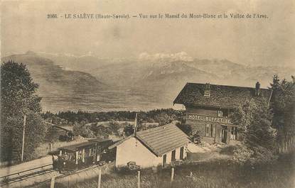 / CPA FRANCE 74 "Le Salève, vue sur le massif du Mont Blanc"
