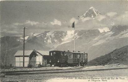 / CPA FRANCE 74 "Saint Gervais Les Bains, gare du col de Voza"