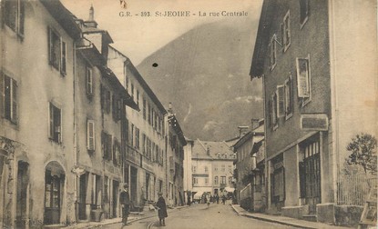 / CPA FRANCE 74 "Saint Jeoire, la rue centrale"