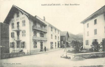 / CPA FRANCE 74 "Saint Jean de Sixt, hôtel Beau Séjour"