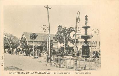 CPA MARTINIQUE / Saint Pierre, la Place Bertin, Fontaine Agnès