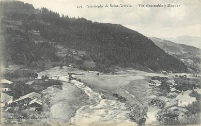 / CPA FRANCE 74 "Catastrophe de Saint Gervais, vue d'ensemble à Bionnay"