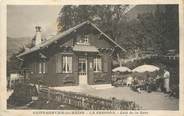 74 Haute Savoie / CPA FRANCE 74 "Saint Gervais Les Bains, La Cressoa, café de la gare"