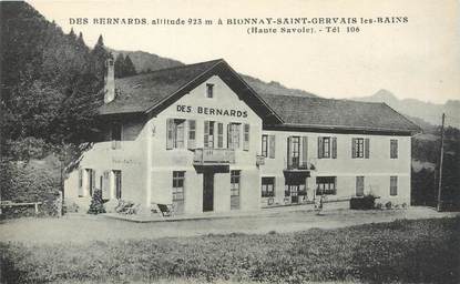 / CPA FRANCE 74 "Des Bernards à Bionnay Saint Gervais Les Bains"