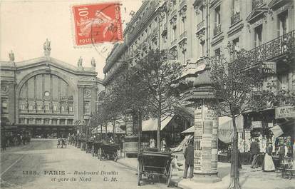 / CPA FRANCE 75009 "Paris, Boulevard Dendin et gare du Nord"