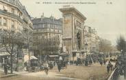 75 Pari / CPA FRANCE 75003 "Paris, Bld et porte Saint Denis / Ed. C.M