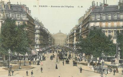 / CPA FRANCE 75002 "Paris, av de l'Opéra" / Ed. C.M