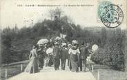 75 Pari / CPA FRANCE 75019 "Paris, Buttes Chaumont, la route du Belvèdère" / Ed. C.M