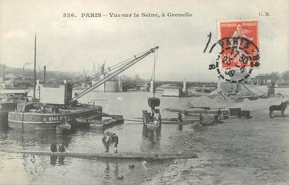 / CPA FRANCE 75015 "Paris, vue sur la Seine à Grenelle" / Ed. C.M