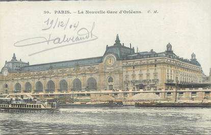 / CPA FRANCE 75007 "Paris, la nouvelle gare d'Orléans" / Ed. C.M