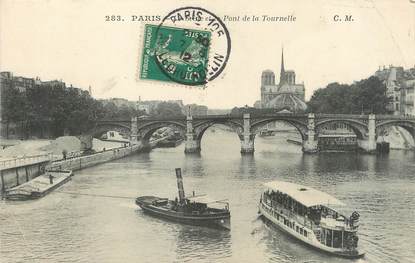 / CPA FRANCE 75004 "Paris, la Seine et le pont de la Tournelle" / Ed. C.M