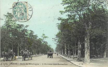 / CPA FRANCE 75016 "Paris, Bois de Boulogne, l'av des Accacias" / Ed. C.M