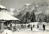 74 Haute Savoie / CPSM FRANCE 74 "Les Contamines, télésiège de Montjoie à l'Etape"