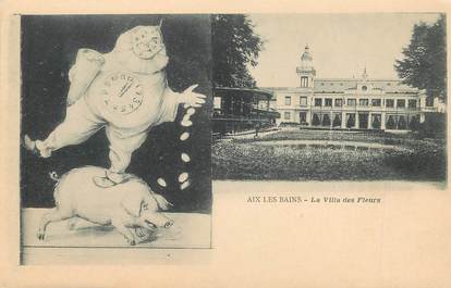 CPA FRANCE 73 "Aix les Bains, la villa des fleurs" / JEU / SURREALISME