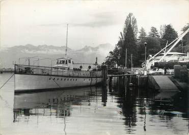 / CPSM FRANCE 74 "Evian Les Bains, bateau promenade l'Eviana"