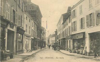 CPA FRANCE 42 "Roanne, rue Mably"