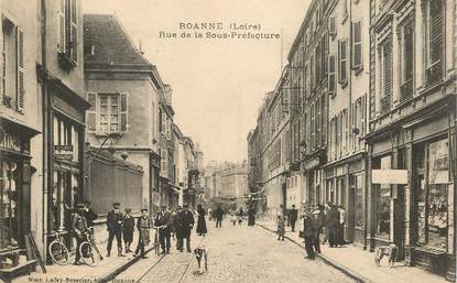 CPA FRANCE 42 "Roanne, rue de la  Sous préfecture"