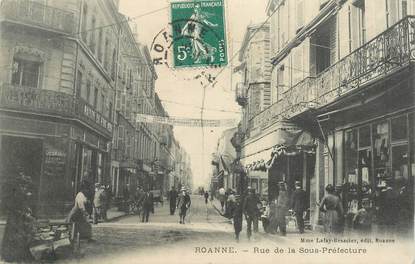  CPA FRANCE 42 "Roanne, rue de la  Sous préfecture"