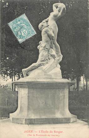 CPA FRANCE 47 "Agen, Statue L'Etoile du Berger"